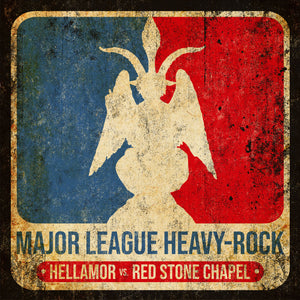 Hellamor vs. Red Stone Chapel - "Major League Heavy-Rock" LP (col.)
